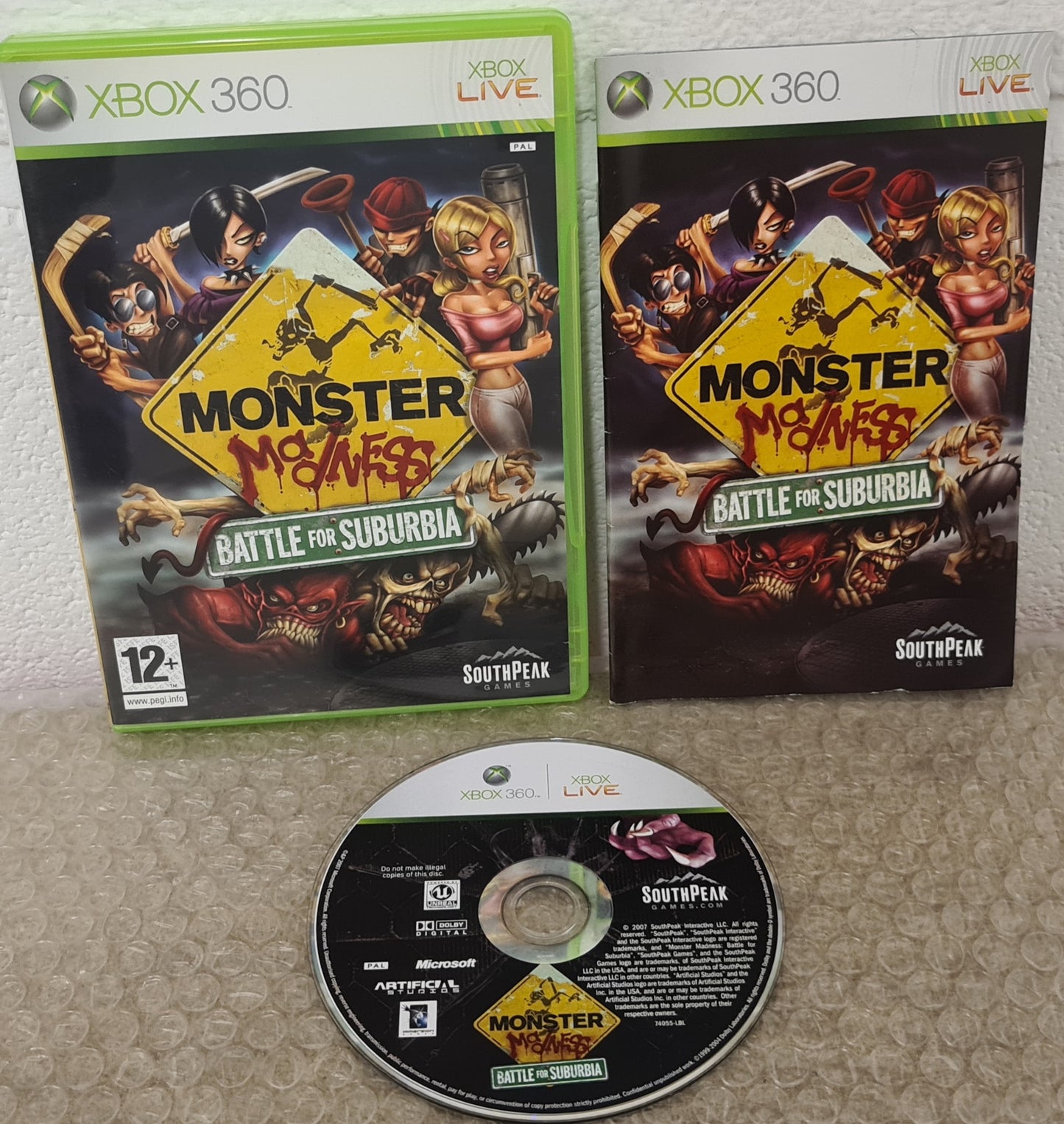 Monster Madness Battle for Suburbia Microsoft Xbox 360 Game