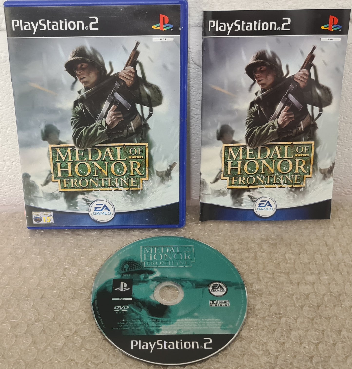 Medal of Honor Frontline Sony Playstation 2 (PS2) Game