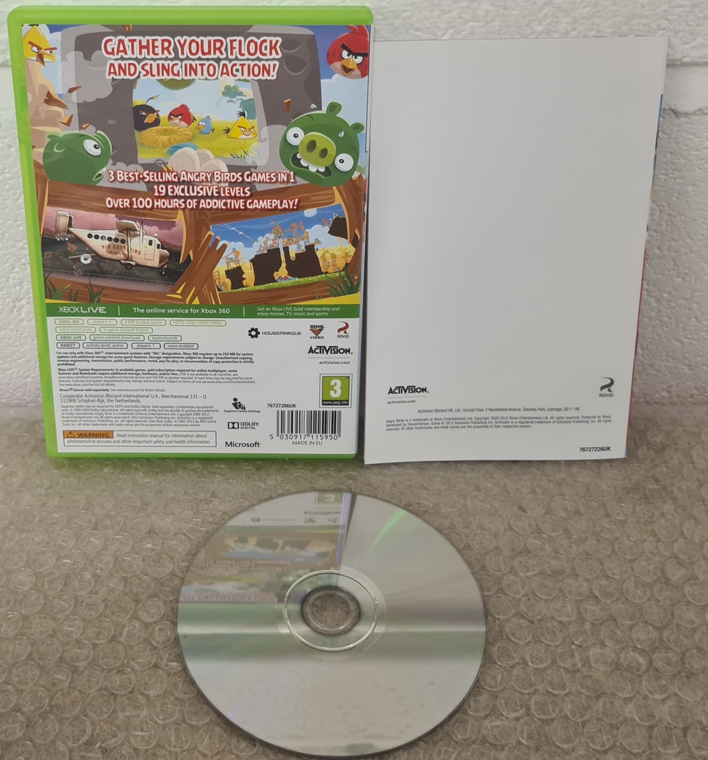 Angry Birds Trilogy Microsoft Xbox 360 Game