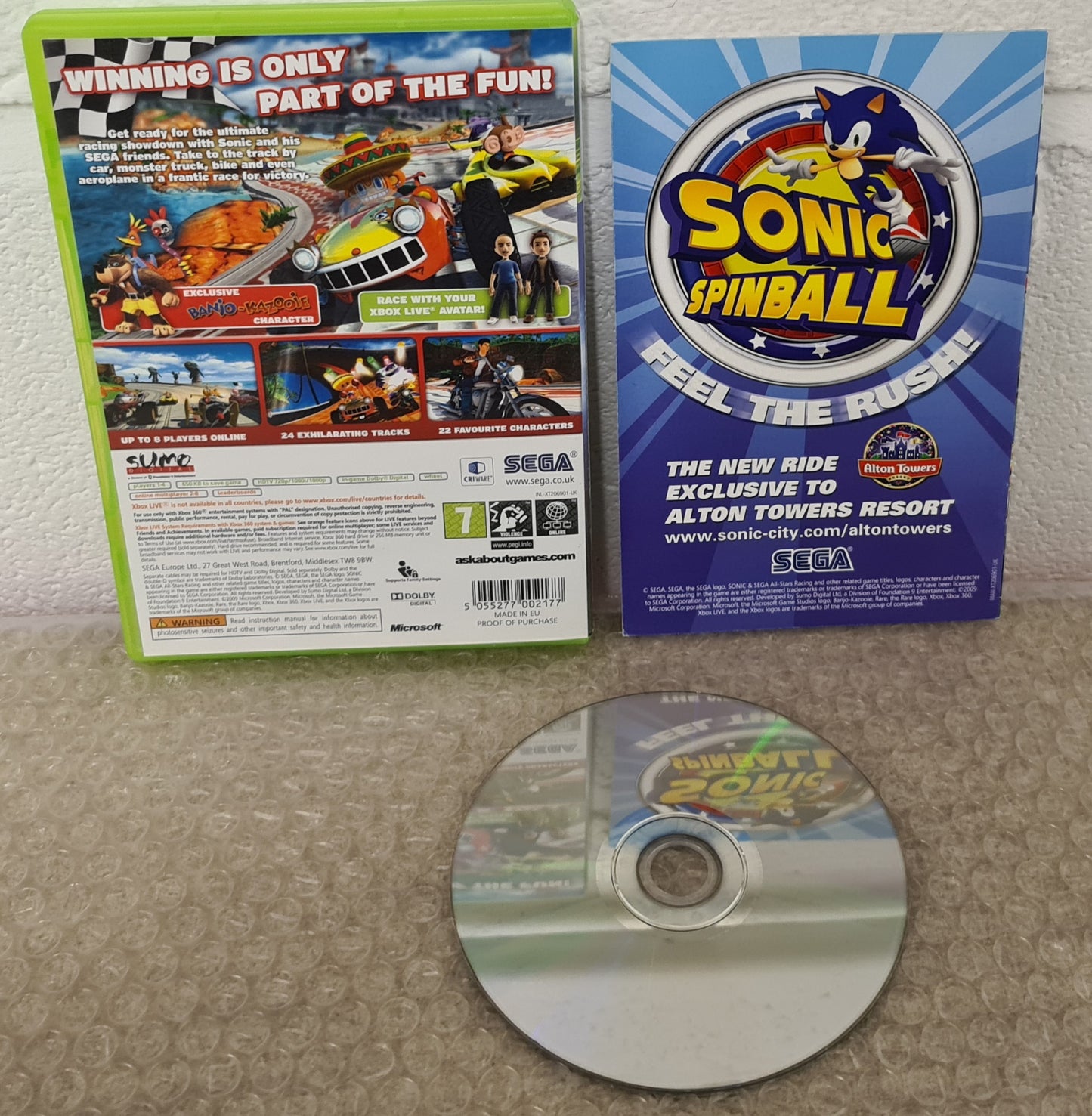 Sonic & Sega All-Star Racing with Banjo-Kazooie Microsoft Xbox 360 Game
