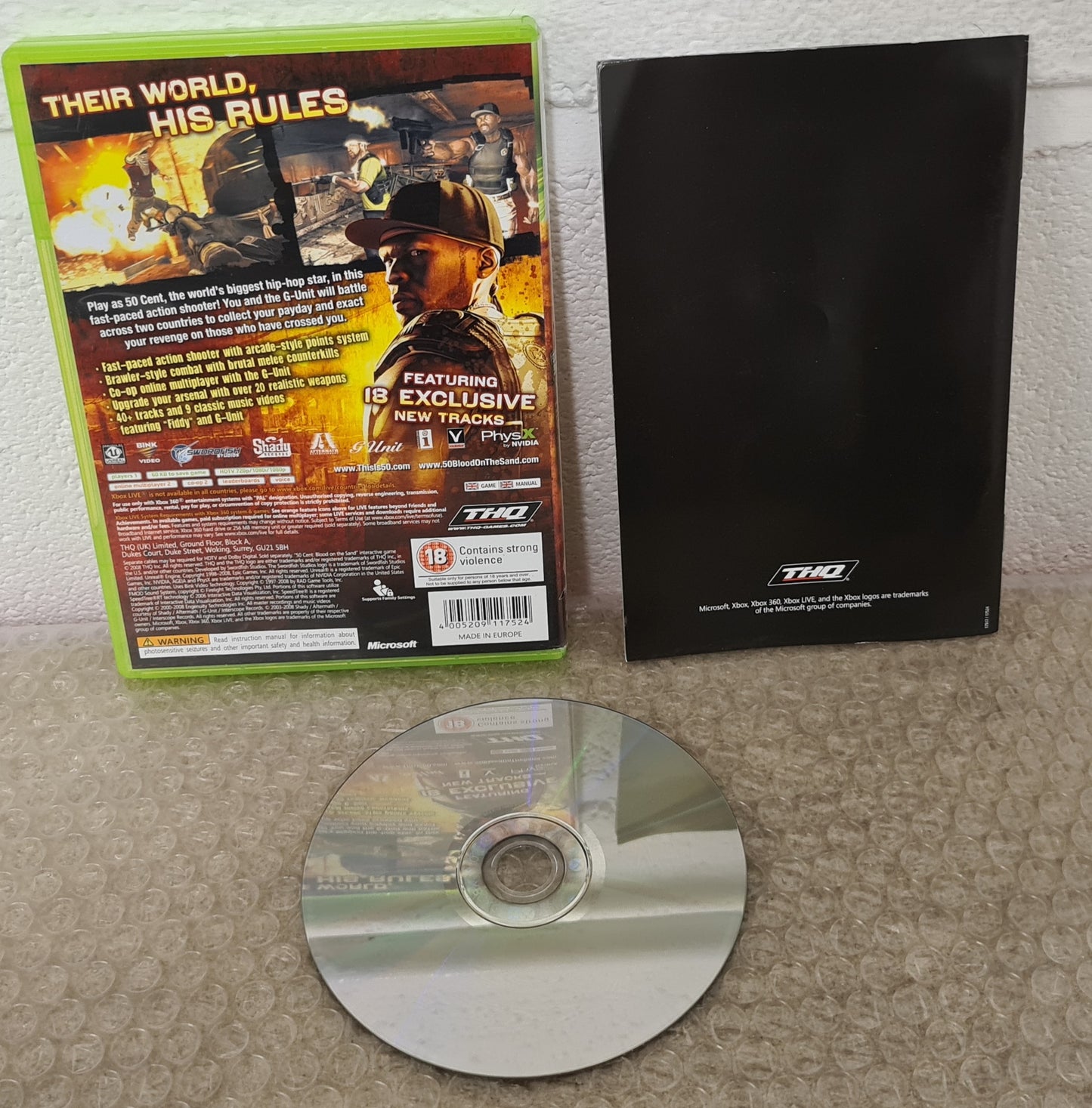 50 Cent Blood on the Sand Microsoft Xbox 360 Game