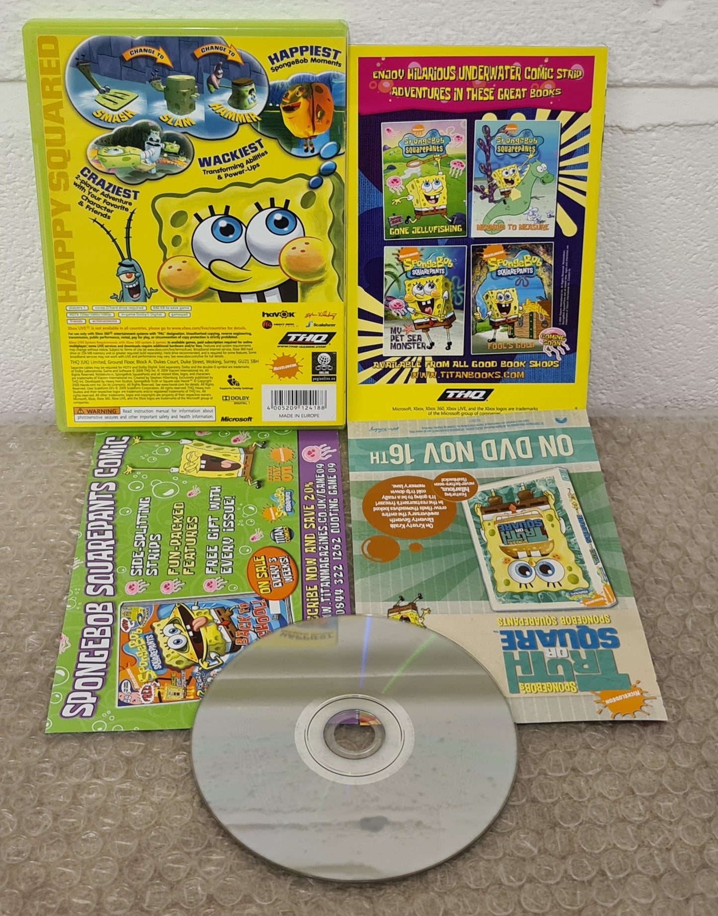 Spongebob's Truth or Square Microsoft Xbox 360 Game