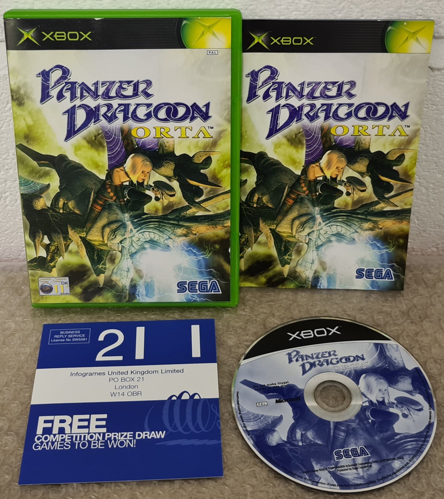 Panzer Dragoon Orta Microsoft Xbox Game