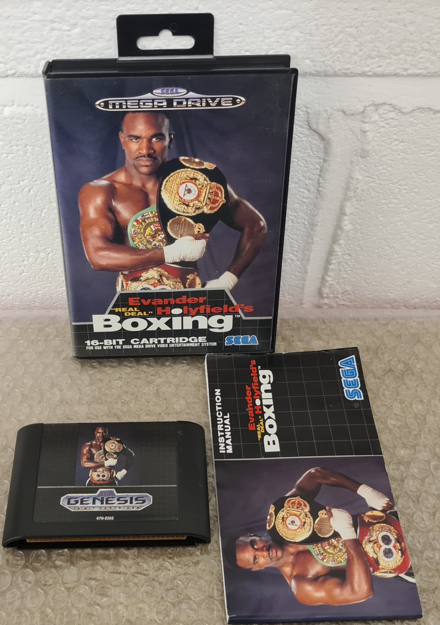 Evander Holyfield's Real Deal Boxing Sega Mega Drive (Genesis Cart) Game
