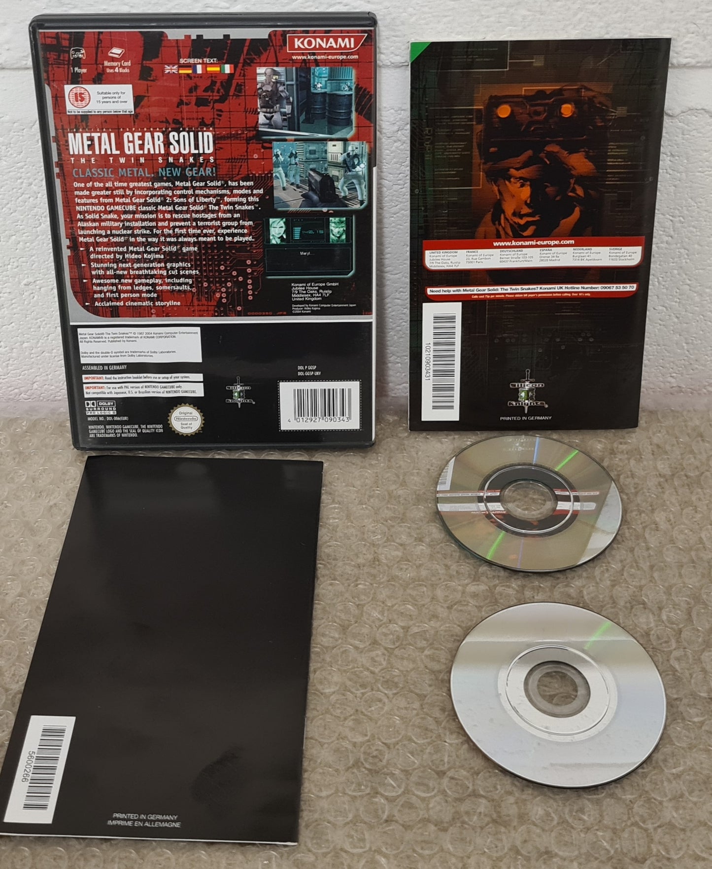 Metal Gear Solid the Twin Snakes Nintendo GameCube Game