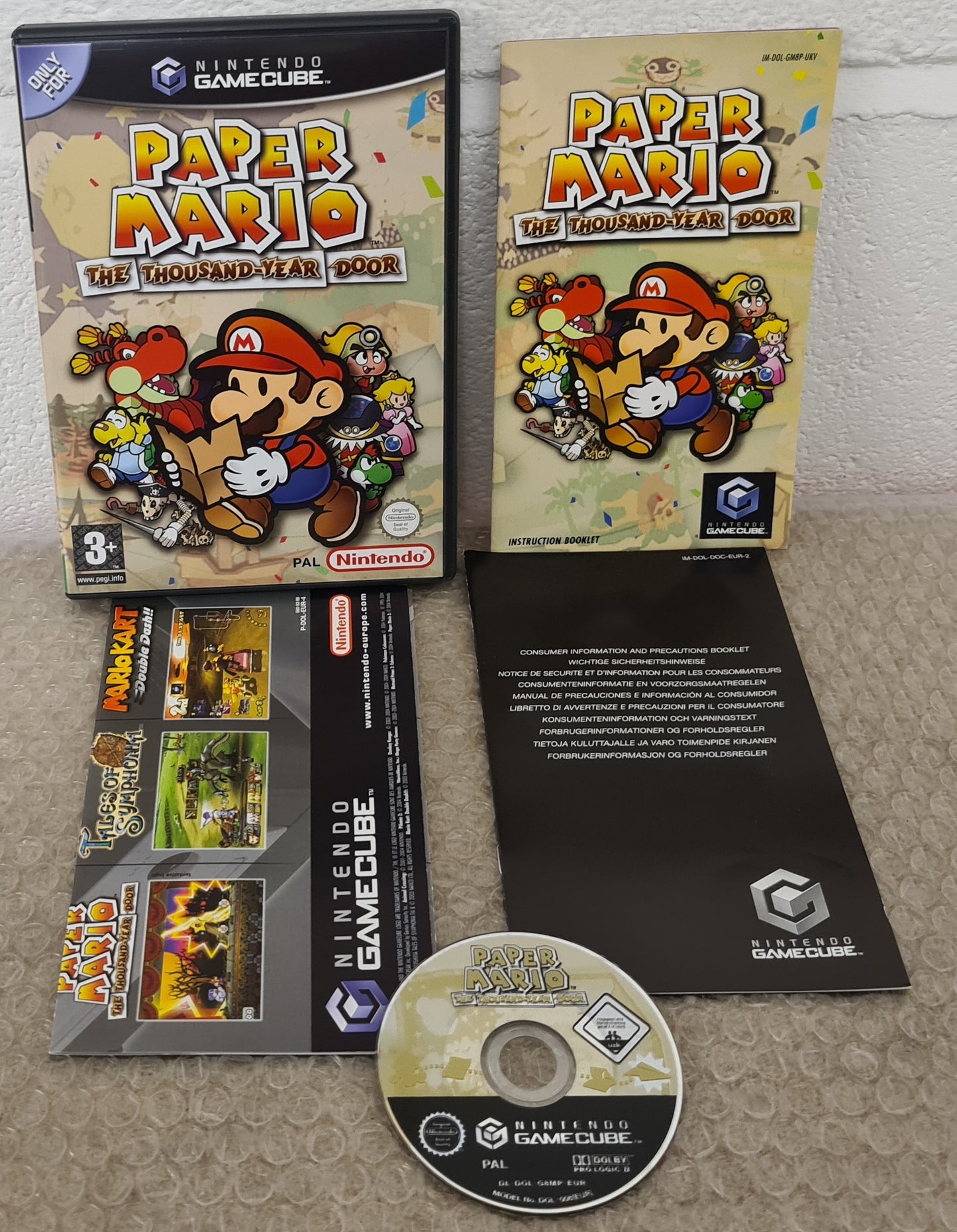 Paper Mario the Thousand-Year Door Nintendo GameCube Game