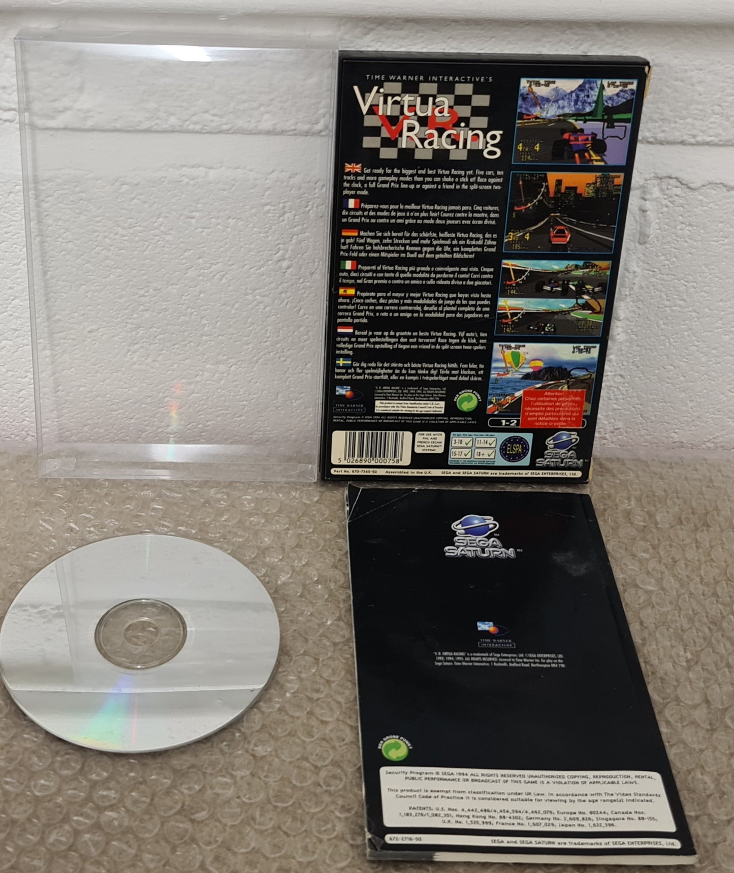 Virtua Racing Sega Saturn Game