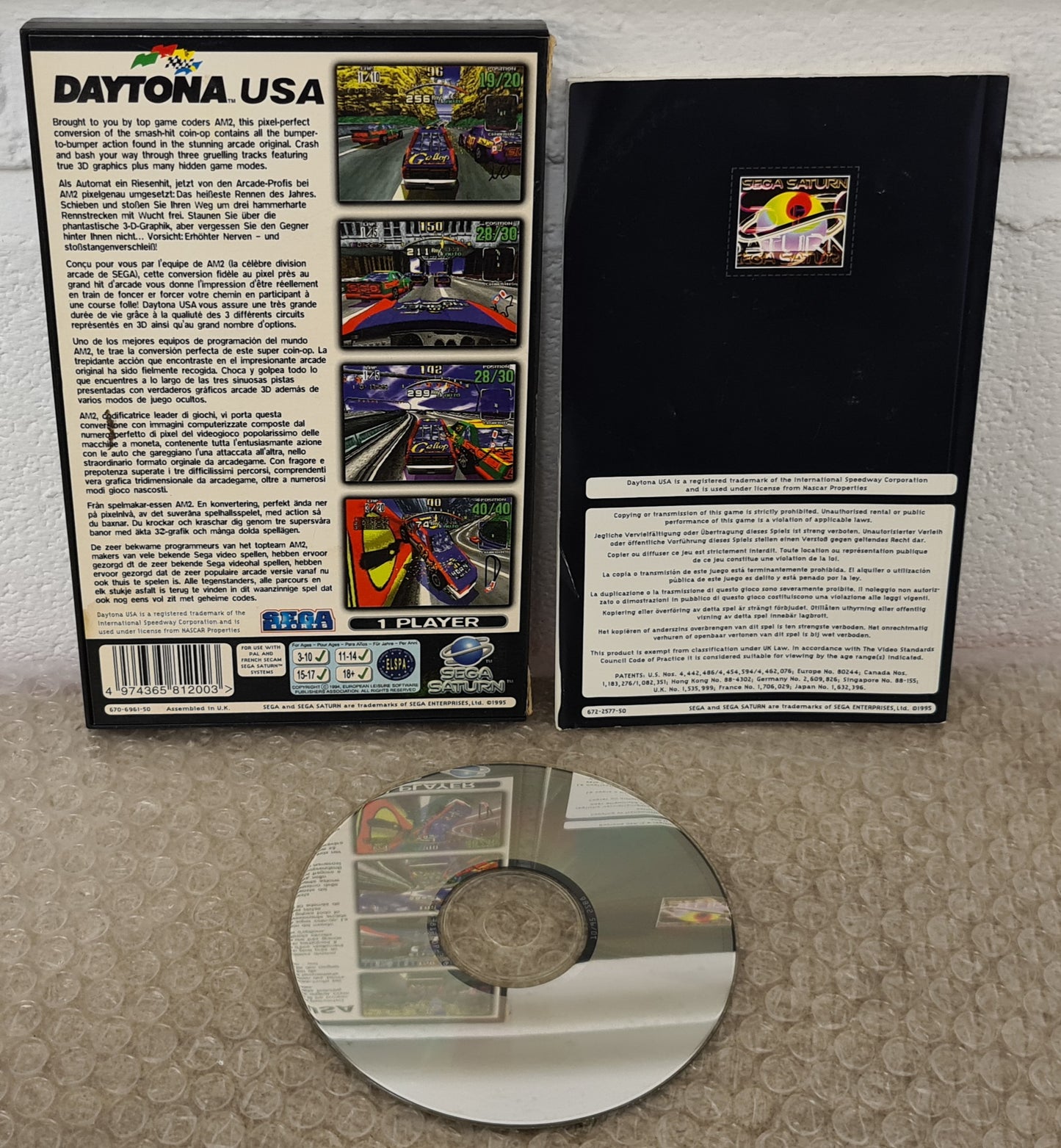 Daytona USA Sega Saturn Game