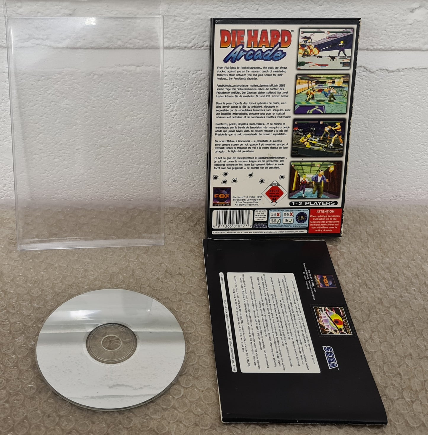 Die Hard Arcade Sega Saturn Game
