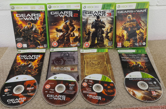Gears of War X 4 Microsoft Xbox 360 Game Bundle