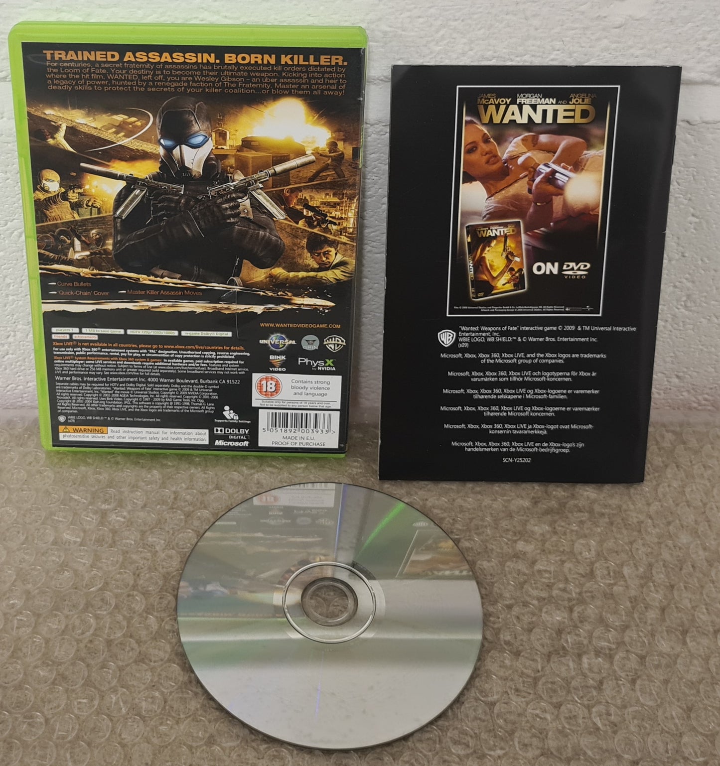 Wanted Weapons of Fate Microsoft Xbox 360 Game