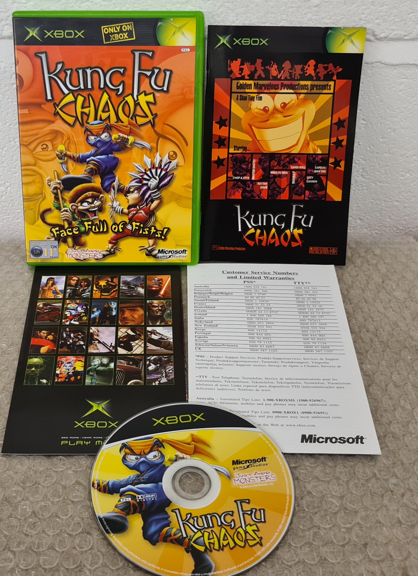 Kung Fu Chaos Microsoft Xbox Game