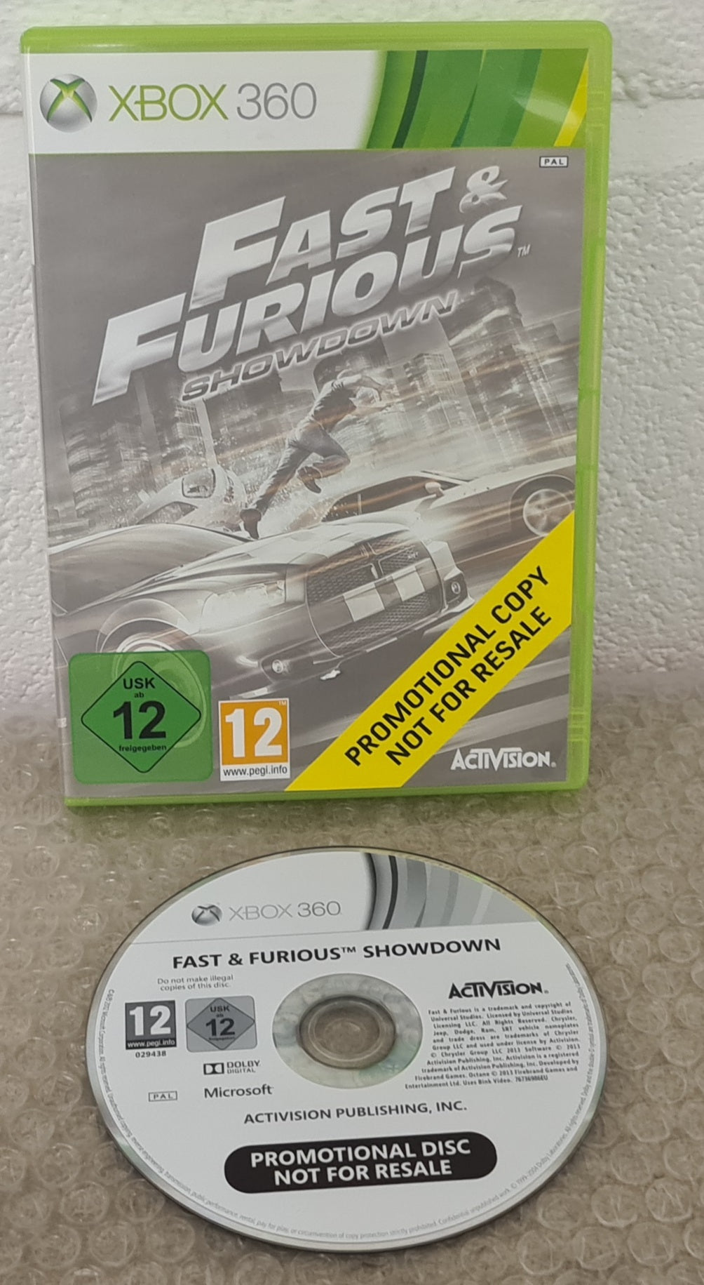 Fast & Furious Showdown RARE Promotional Copy Not for Resale Microsoft Xbox 360 Game