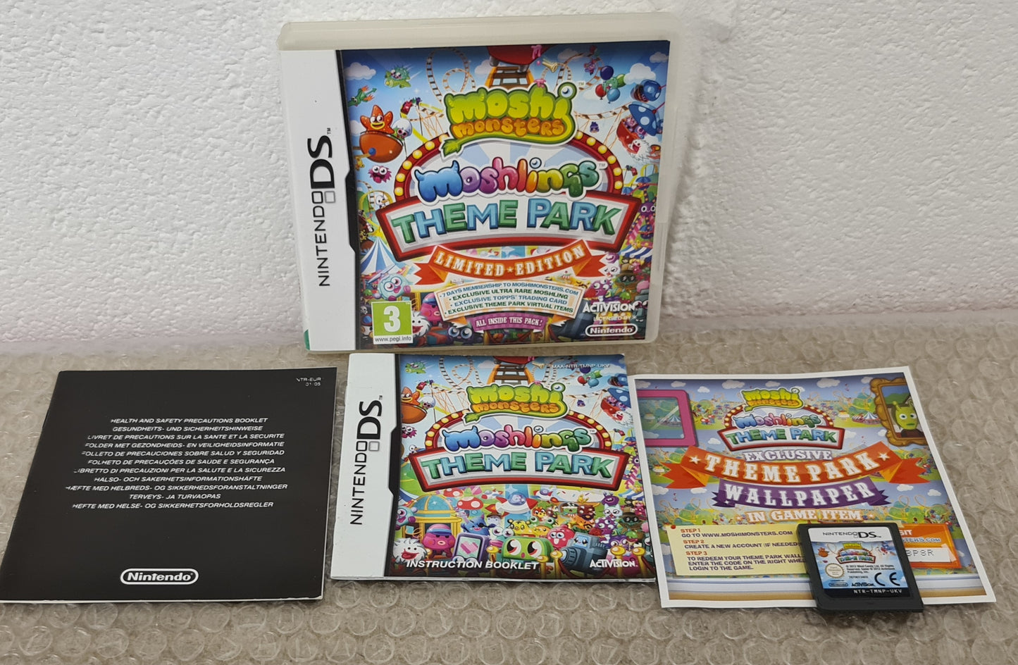 Moshi Monsters Moshlings  Theme Park Limited Edition Nintendo DS Game