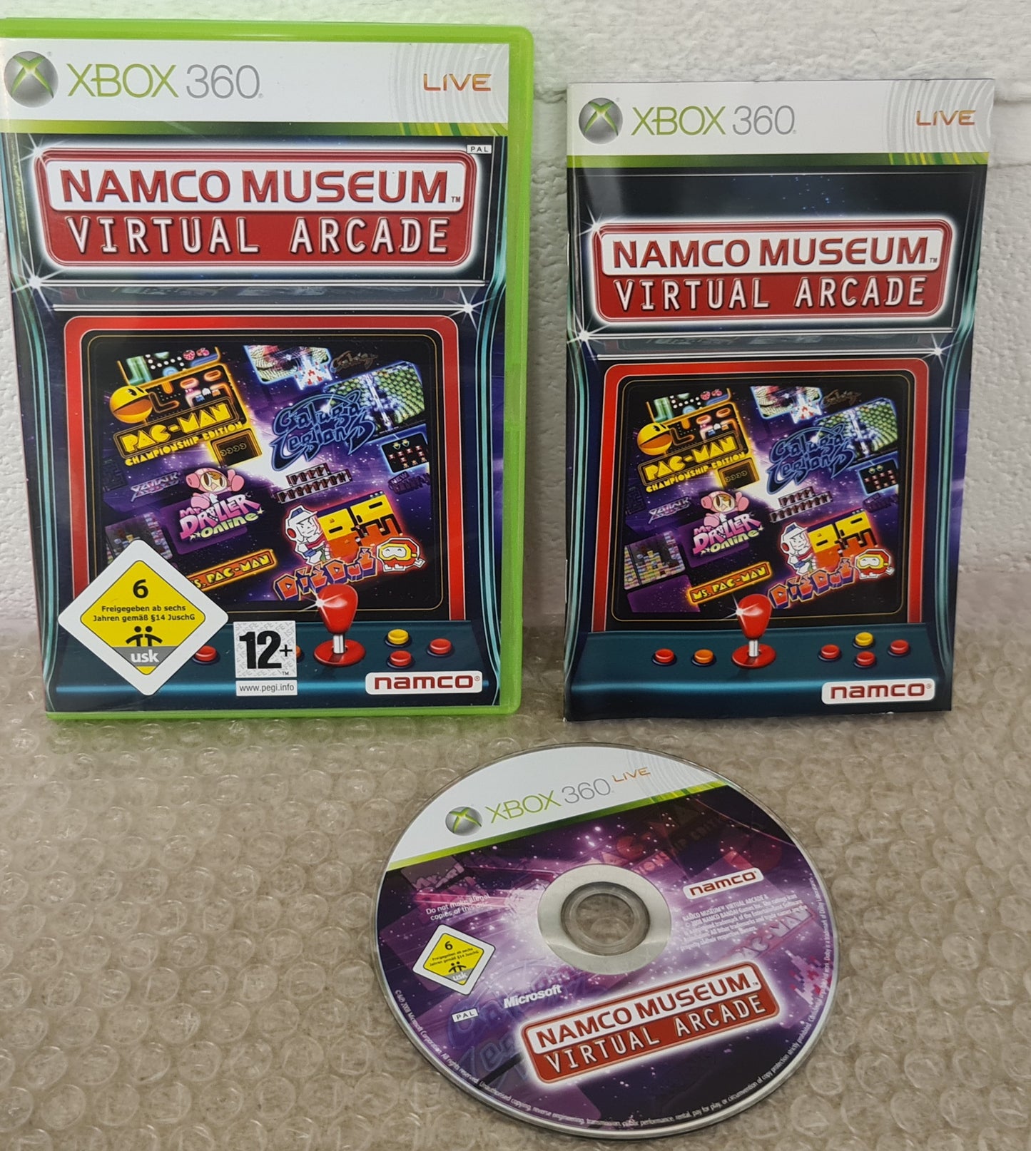 Namco Museum Virtual Arcade Microsoft Xbox 360 Game