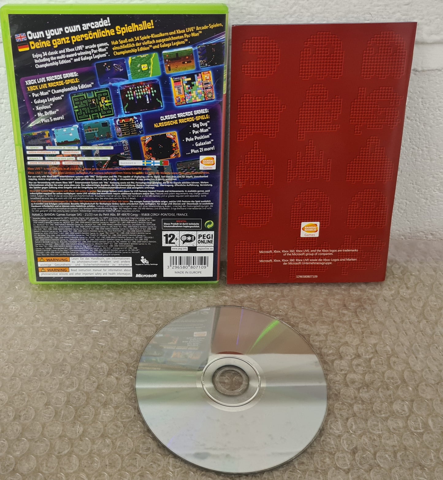 Namco Museum Virtual Arcade Microsoft Xbox 360 Game