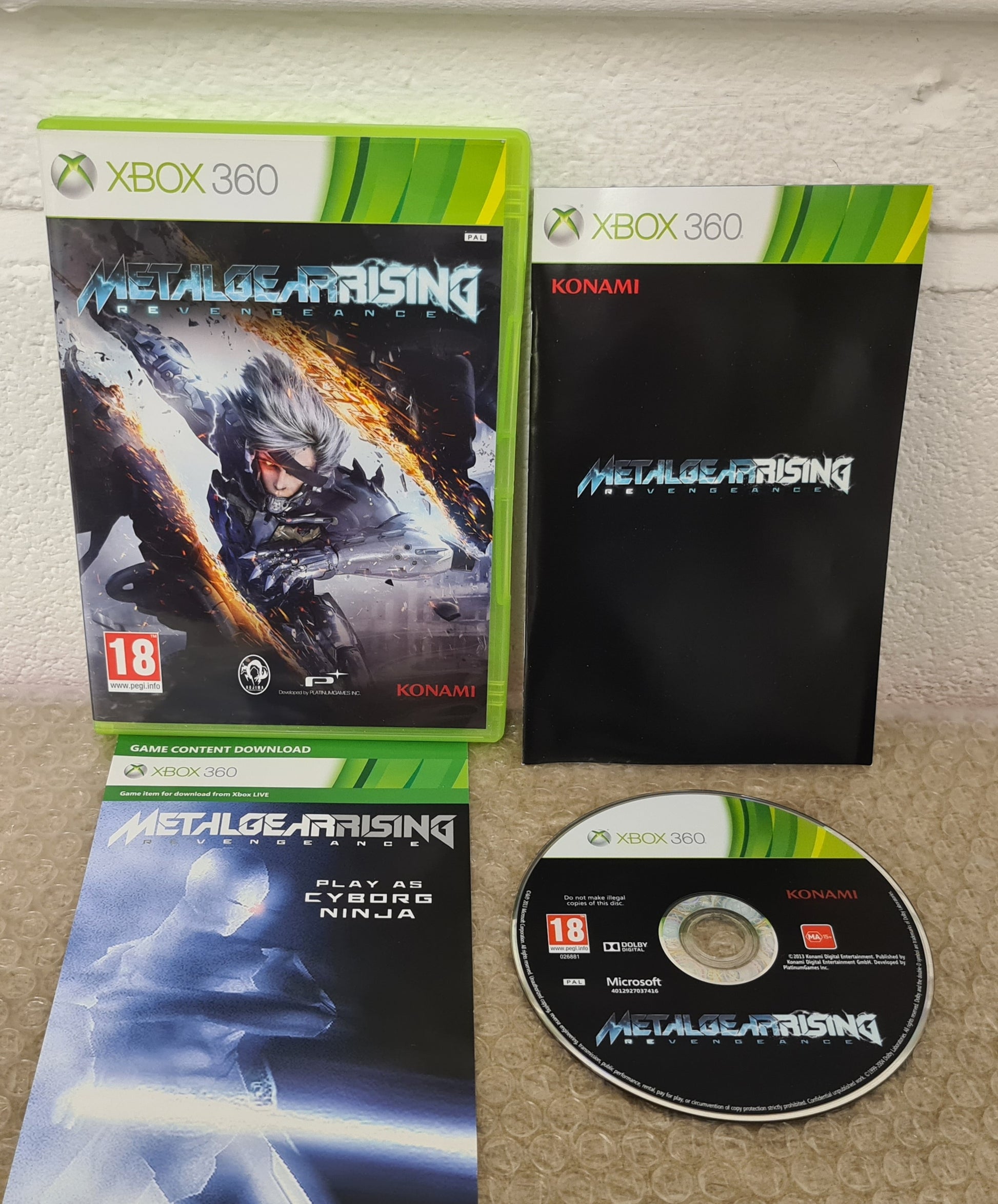 Metal Gear Rising Revengeance Microsoft Xbox 360 Game – Retro Gamer Heaven