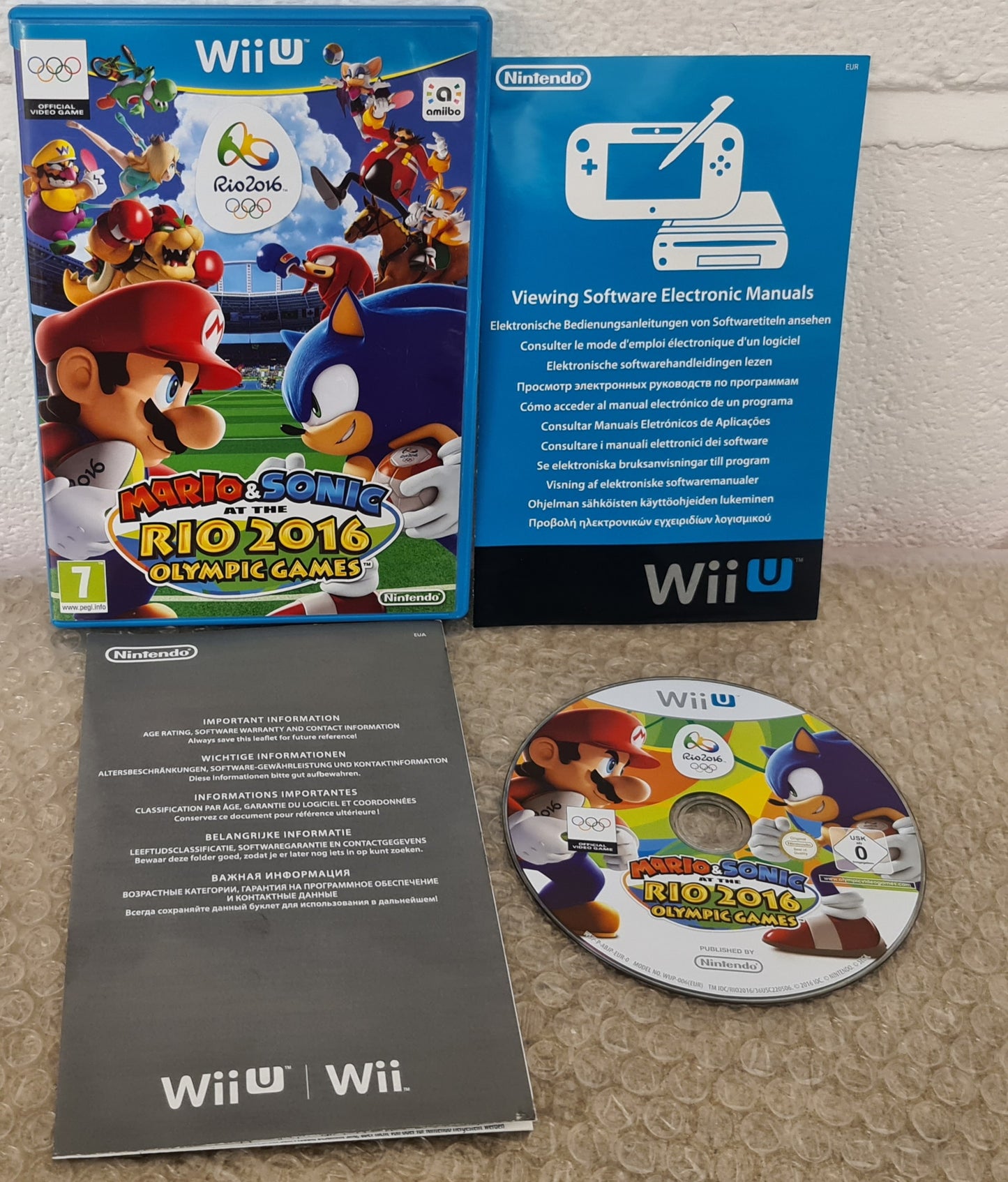 Mario & Sonic at the Rio 2016 Olympic Games Nintendo Wii U Game