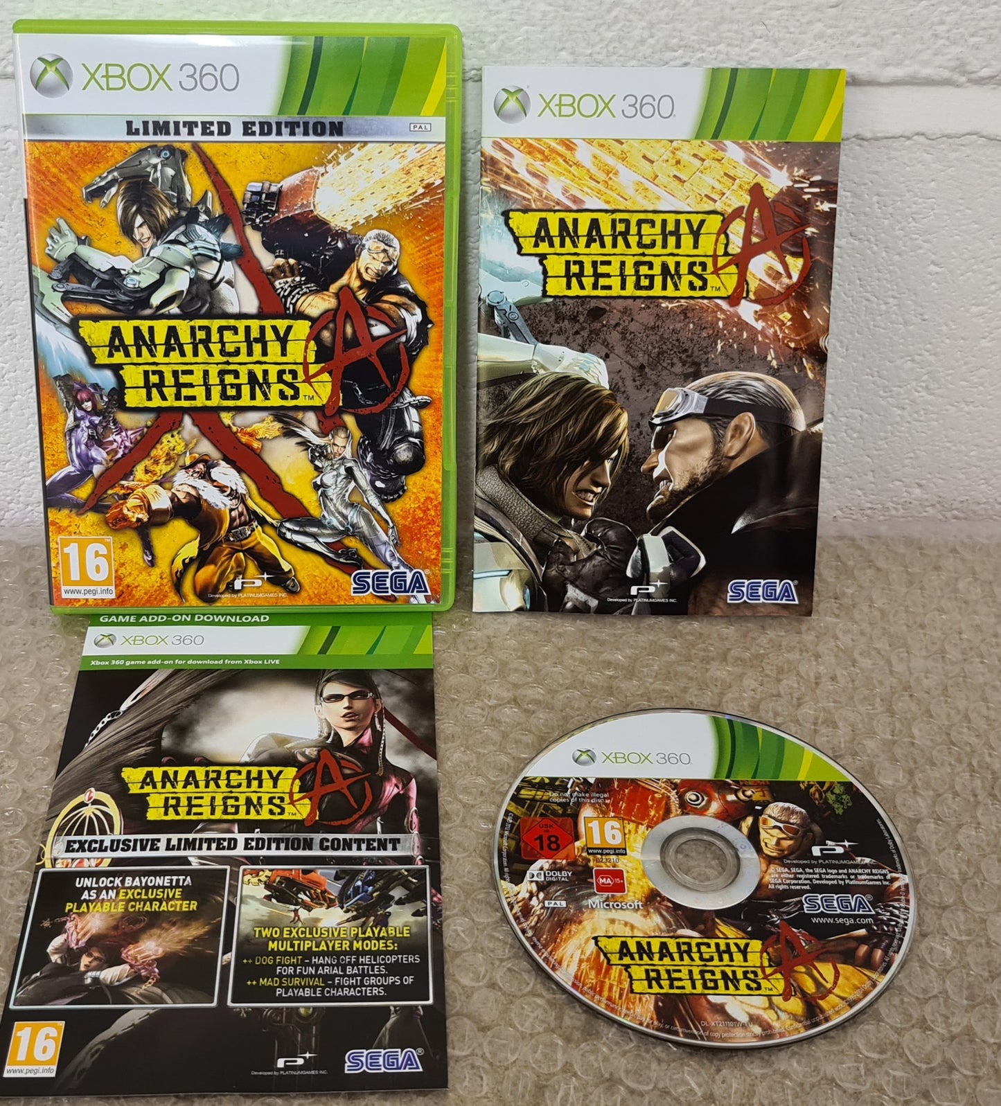 Anarchy Reigns Limited Edition Microsoft Xbox 360 Game