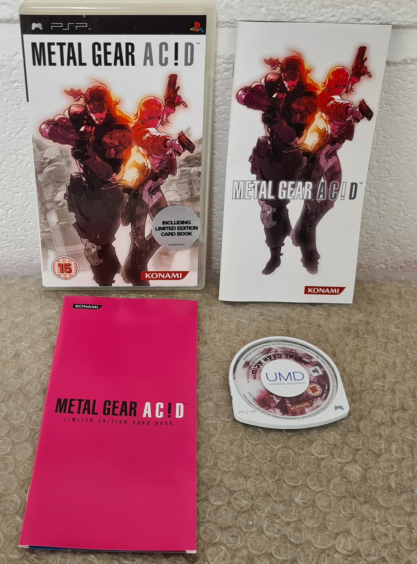 Metal Gear Acid with Limited Edition Book Sony PSP Game