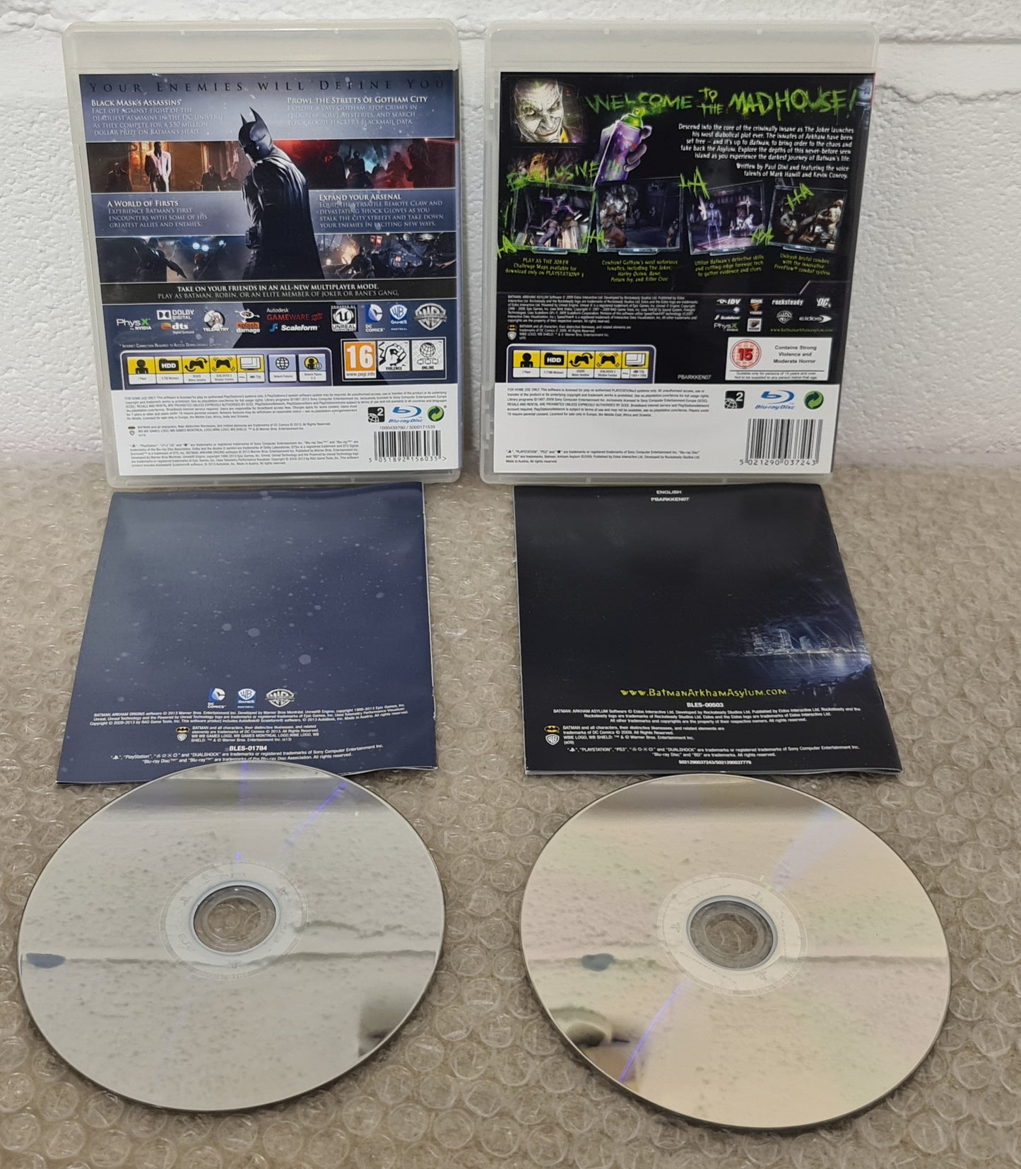 Batman Arkham Origins & Asylum Sony Playstation 3 (PS3) Game Bundle
