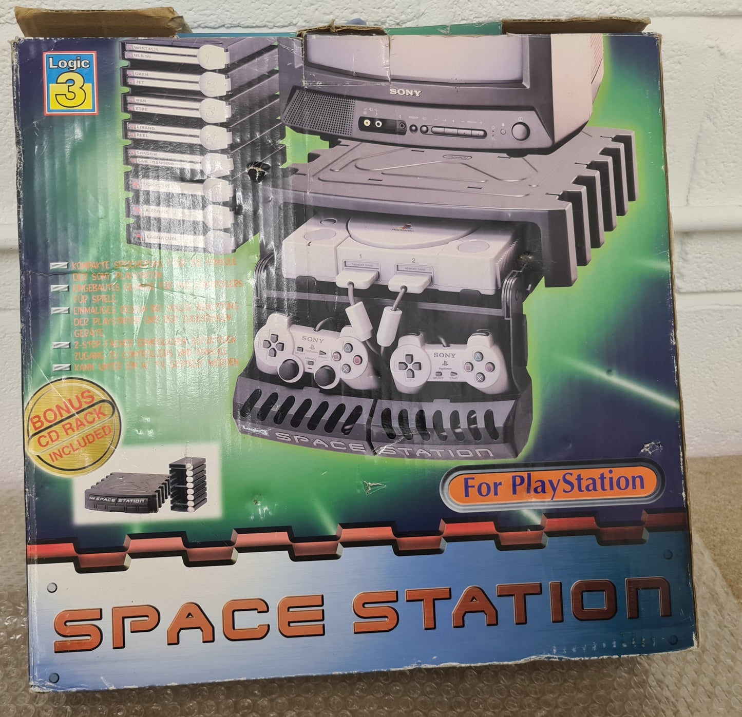 Logic3 Boxed Space Station Storage Unit Sony Playstation 1 (PS1) Accessory