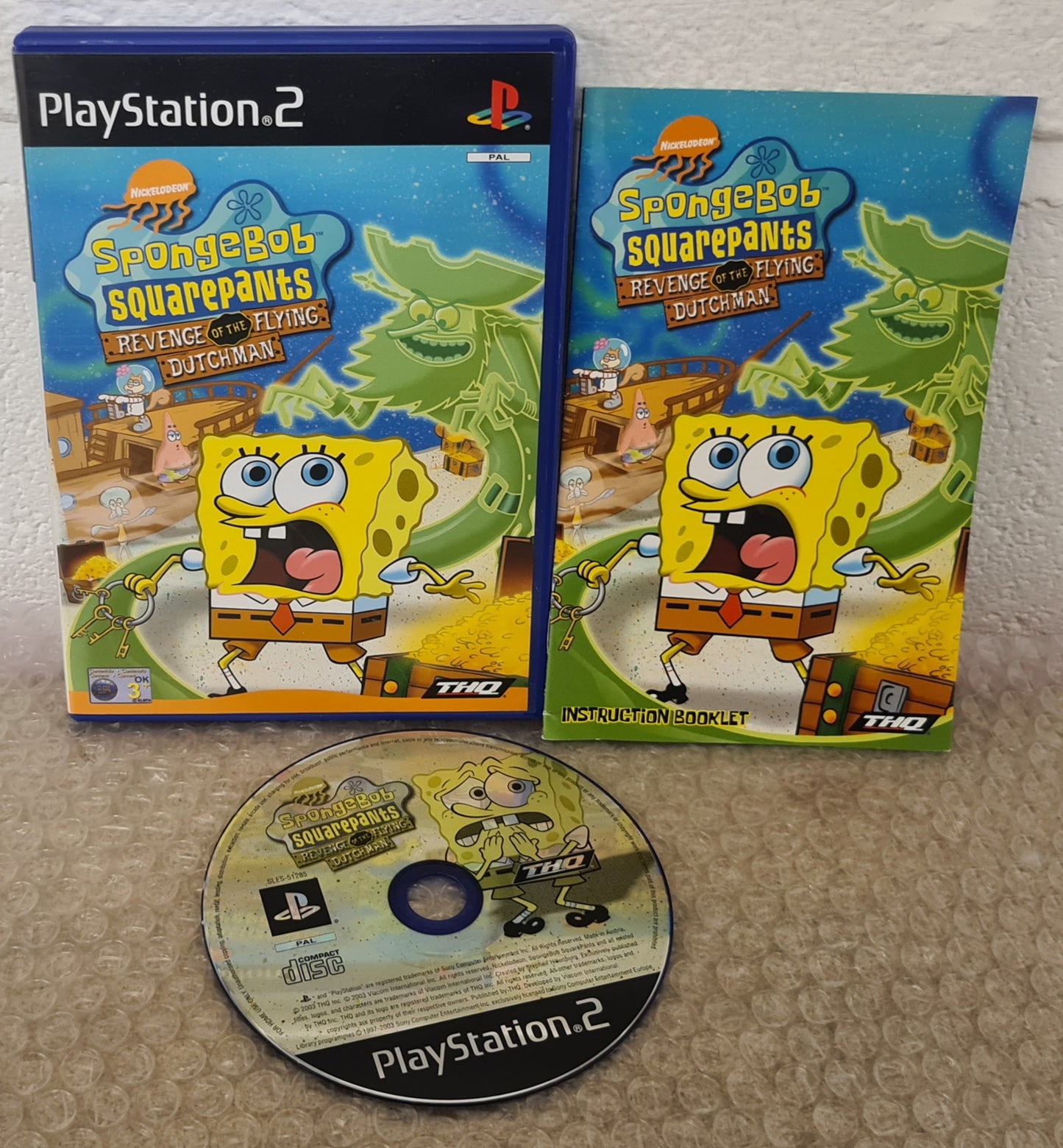 Spongebob Squarepants Revenge of the Flying Dutchman Sony Playstation 2 (PS2) Game