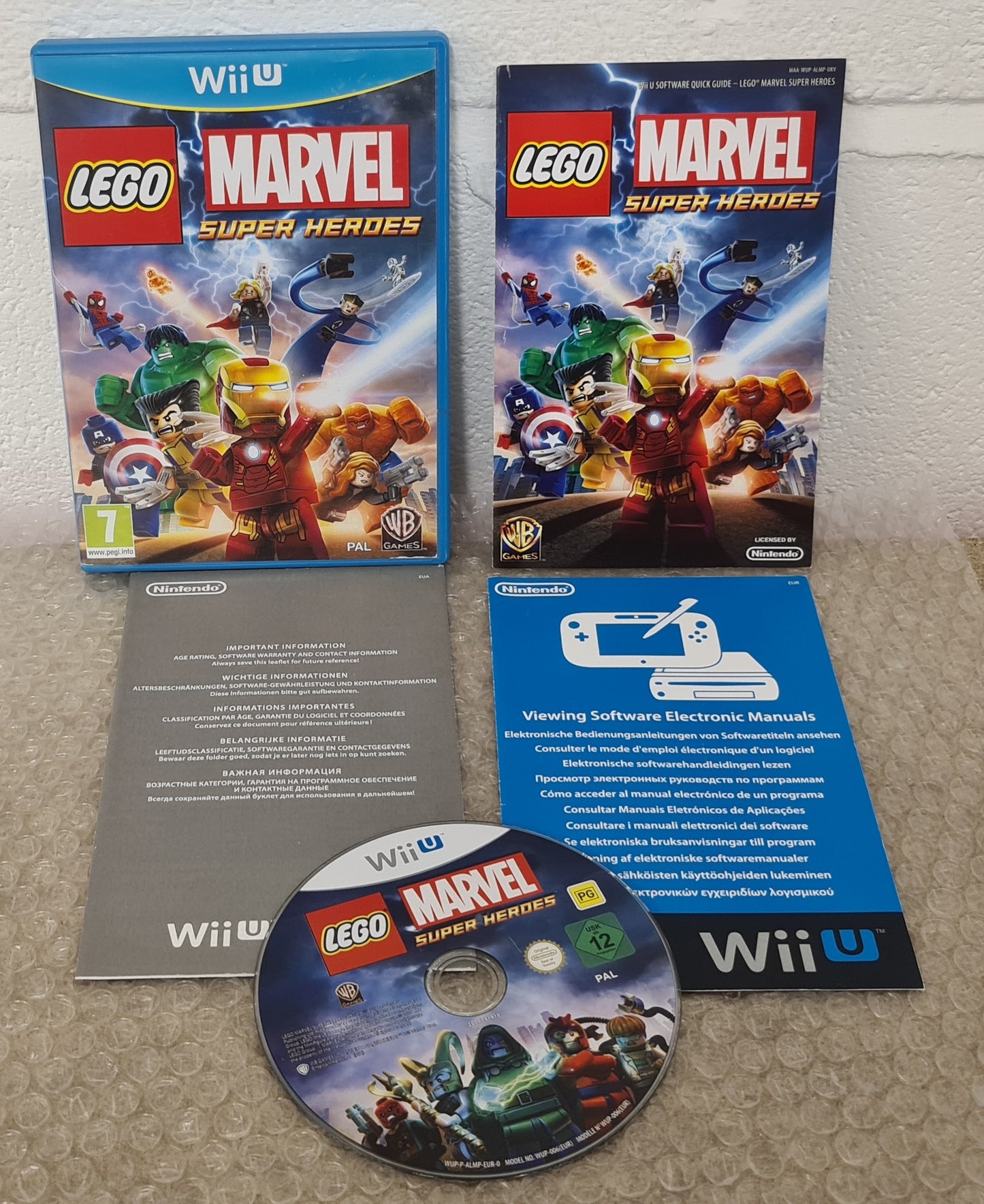 Lego Marvel Super Heroes Nintendo Wii U Game