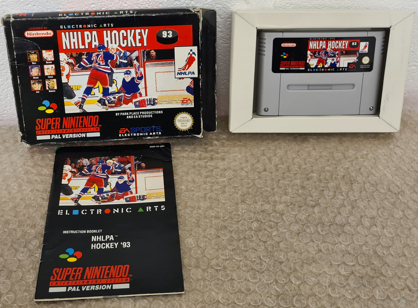 NHLPA 93 Super Nintendo Entertainment System (SNES) Game