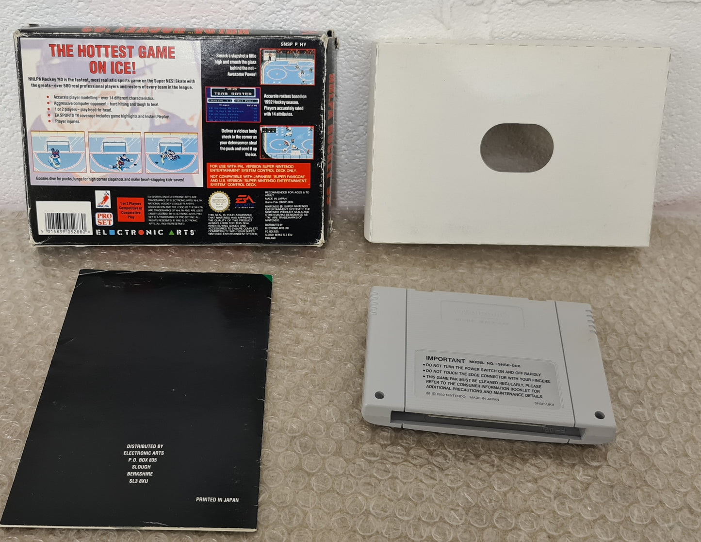 NHLPA 93 Super Nintendo Entertainment System (SNES) Game