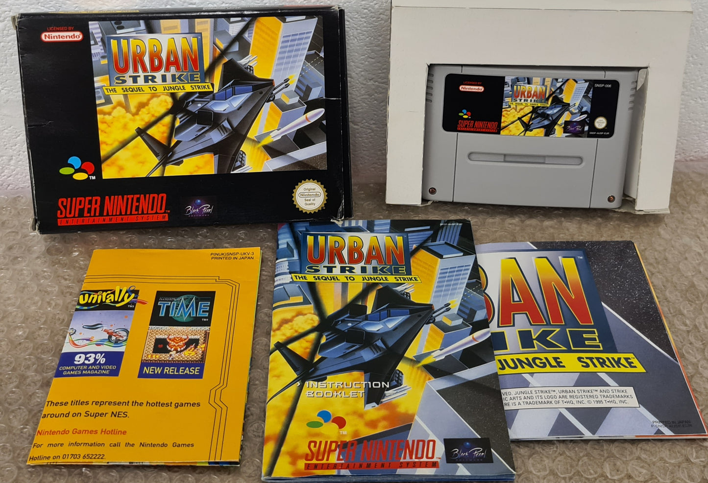 Urban Strike Super Nintendo Entertainment System (SNES) Game
