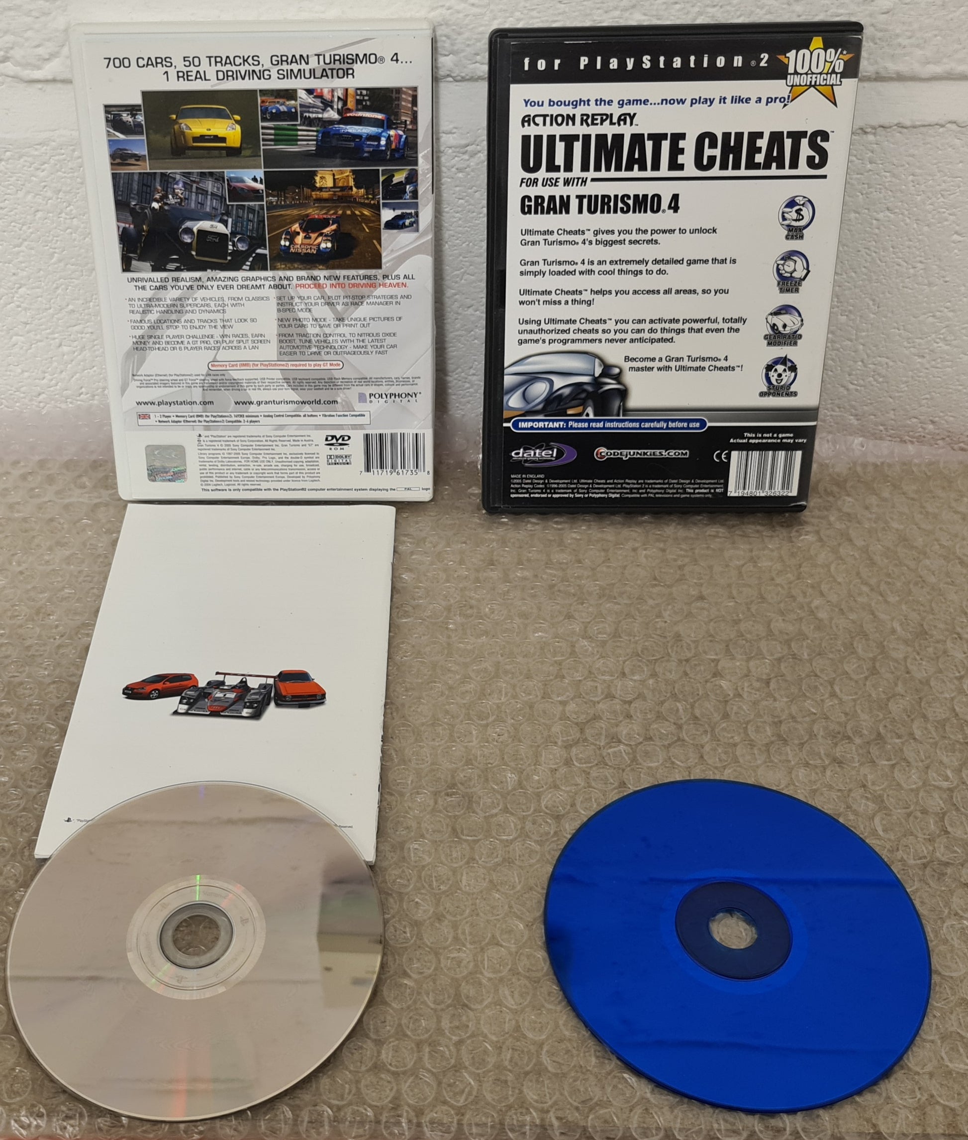 Gran Turismo 4 with Action Replay Ultimate Cheats Sony Playstation 2 ( –  Retro Gamer Heaven