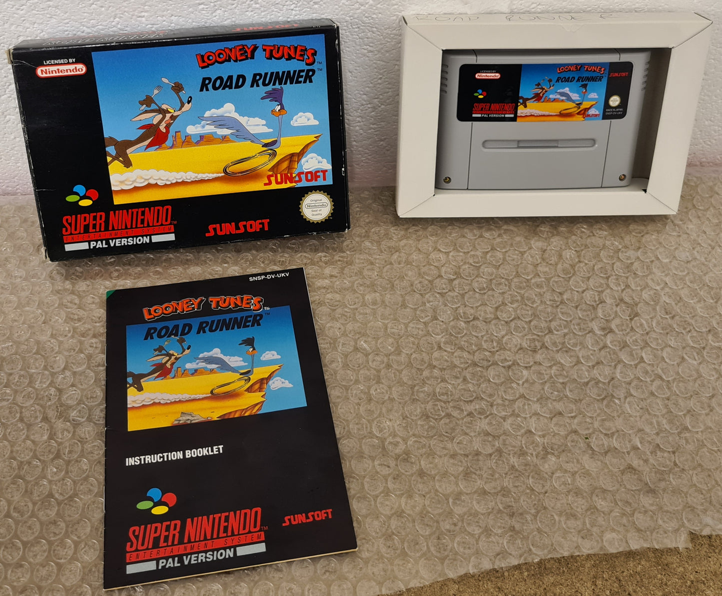 Looney Tunes Road Runner Super Nintendo Entertainment System (SNES) Game
