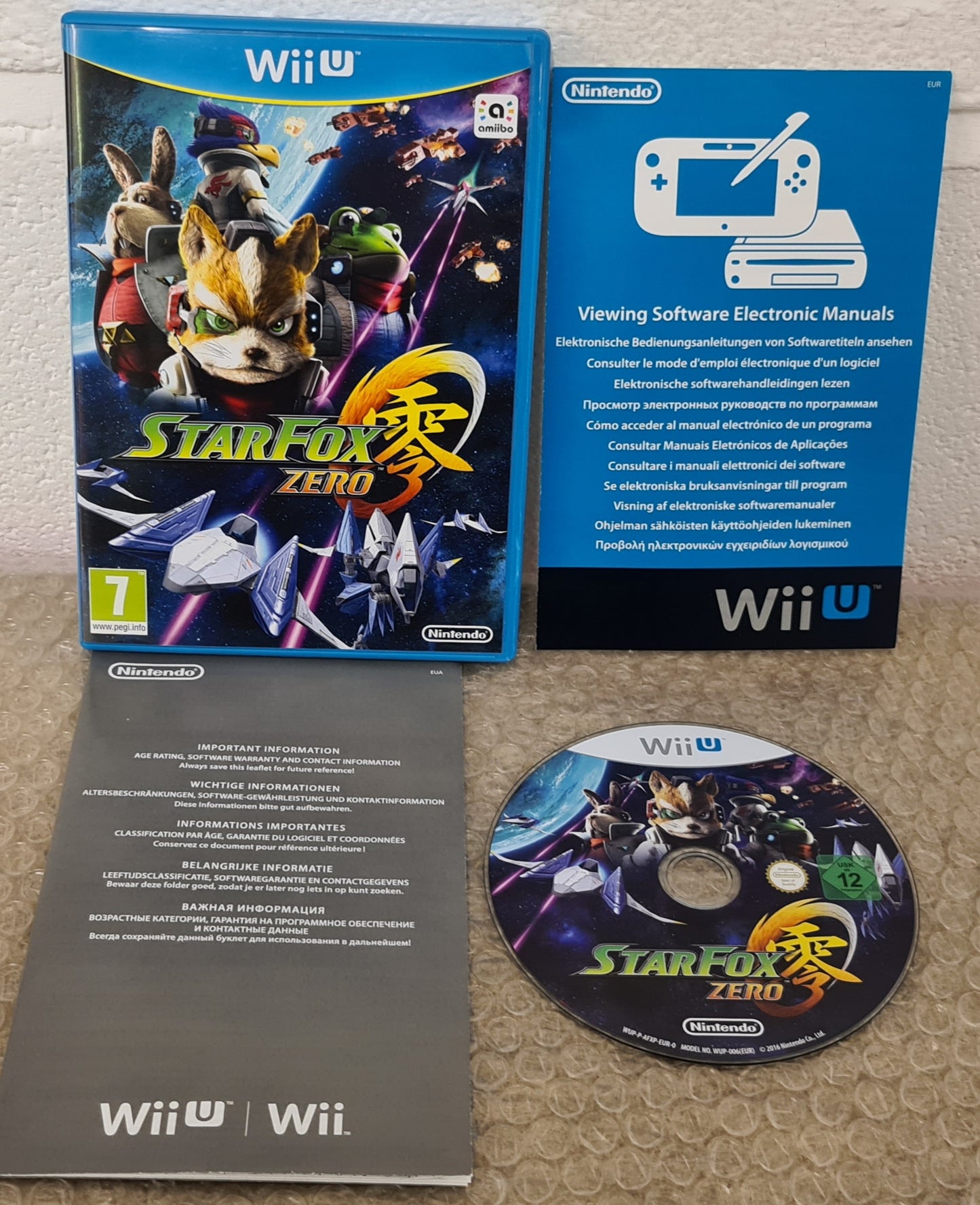 Star Fox Zero Nintendo Wii U Game