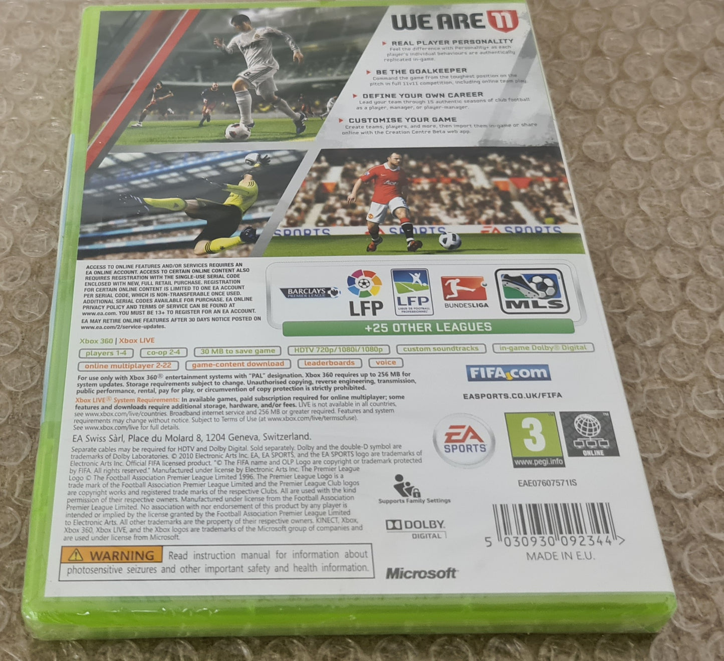 Brand New and Sealed Fifa 11 Microsoft Xbox 360 Game