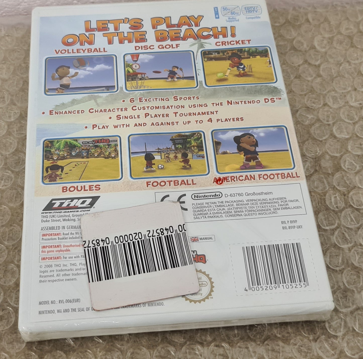 Brand New and Sealed Big Beach Sports Nintendo Wii Game