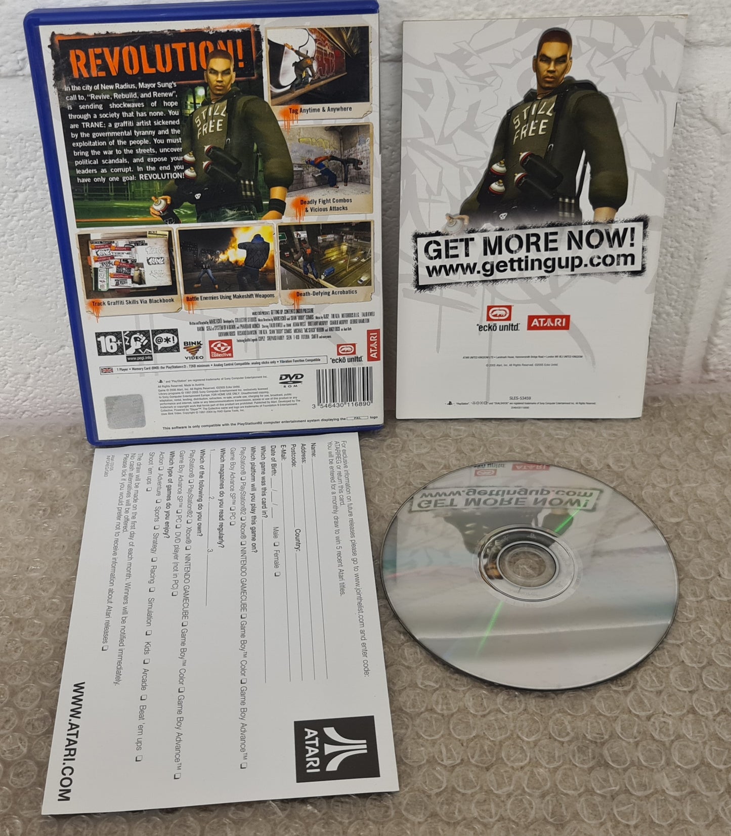Marc Ecko's Getting Up Sony Playstation 2 (PS2) Game