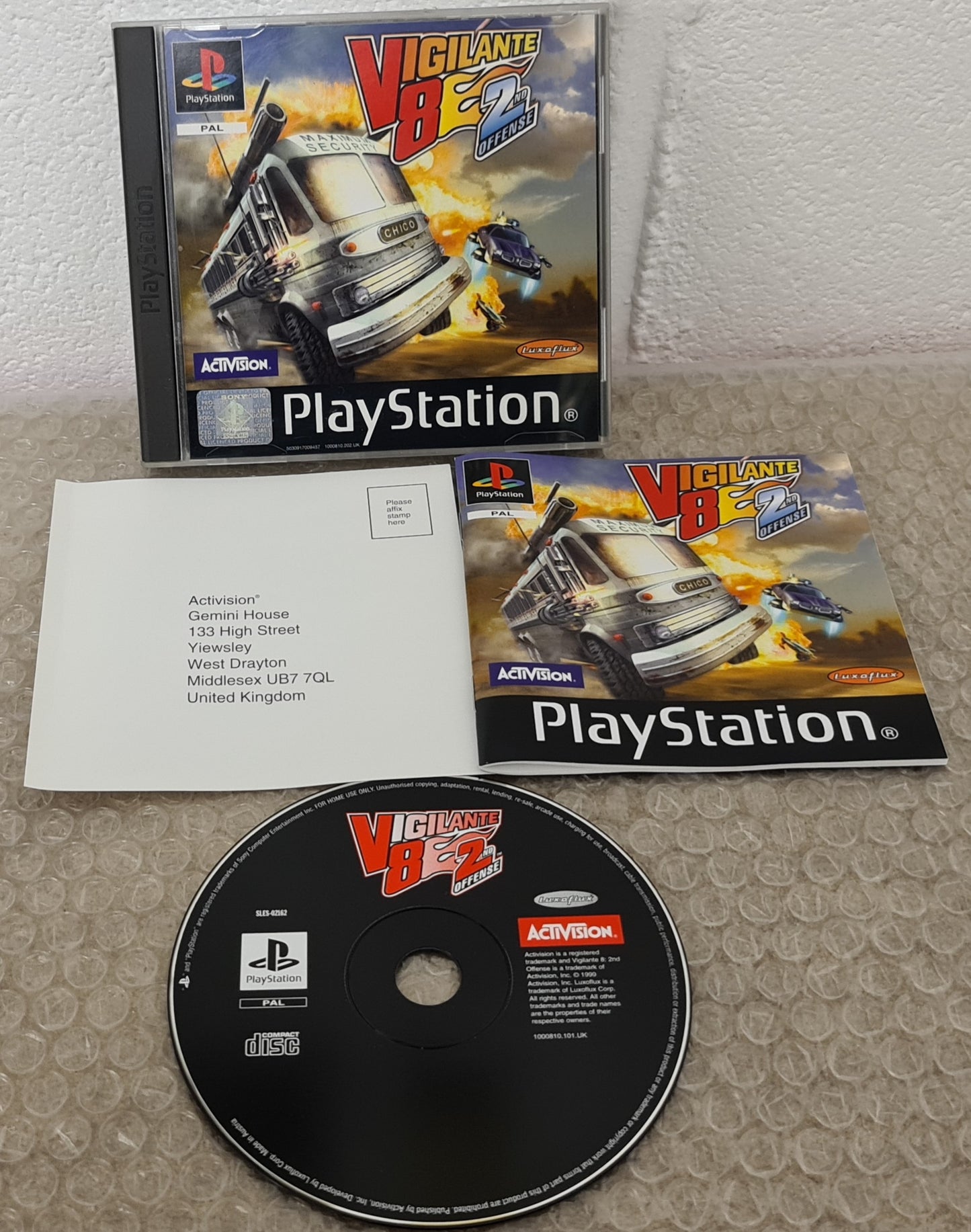 Vigilante 8 2nd Offense Sony Playstation 1 (PS1) Game