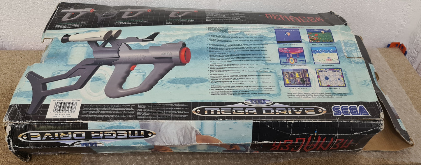 Boxed Menacer Gun with T2 Sega Mega Drive Game and Accessory