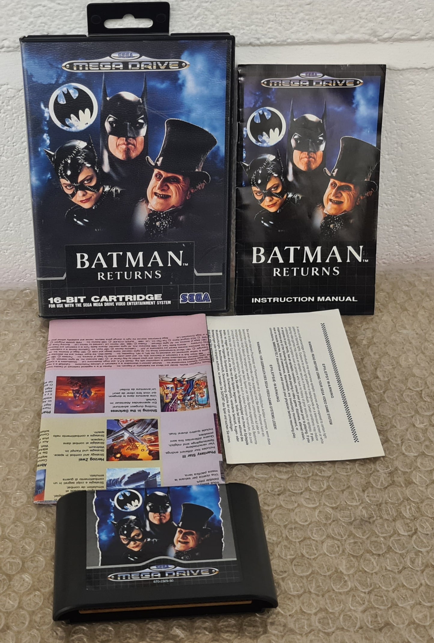 Batman Returns Sega  Mega Drive Game