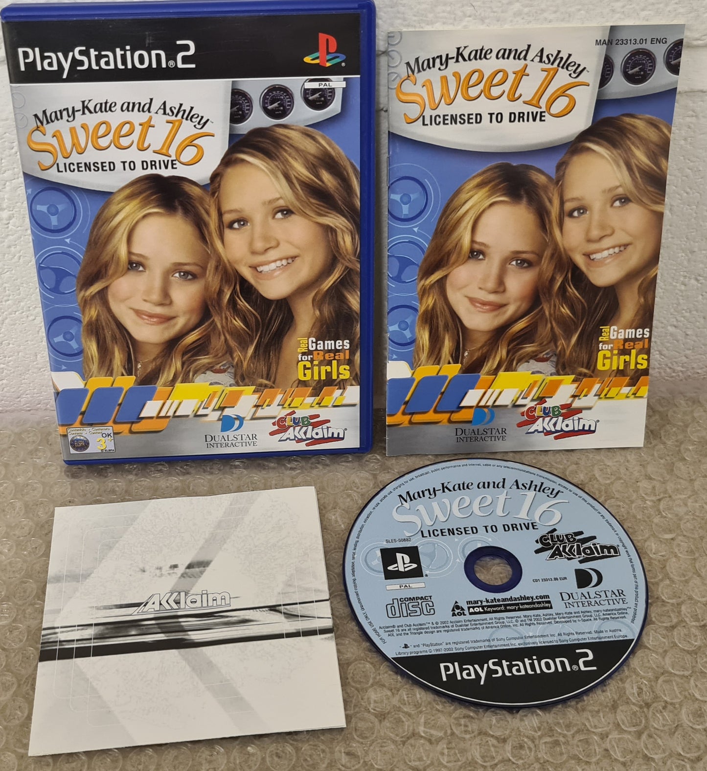 Mary-Kate and Ashley Sweet 16 Licensed to Drive Sony Playstation 2 (PS2) Game