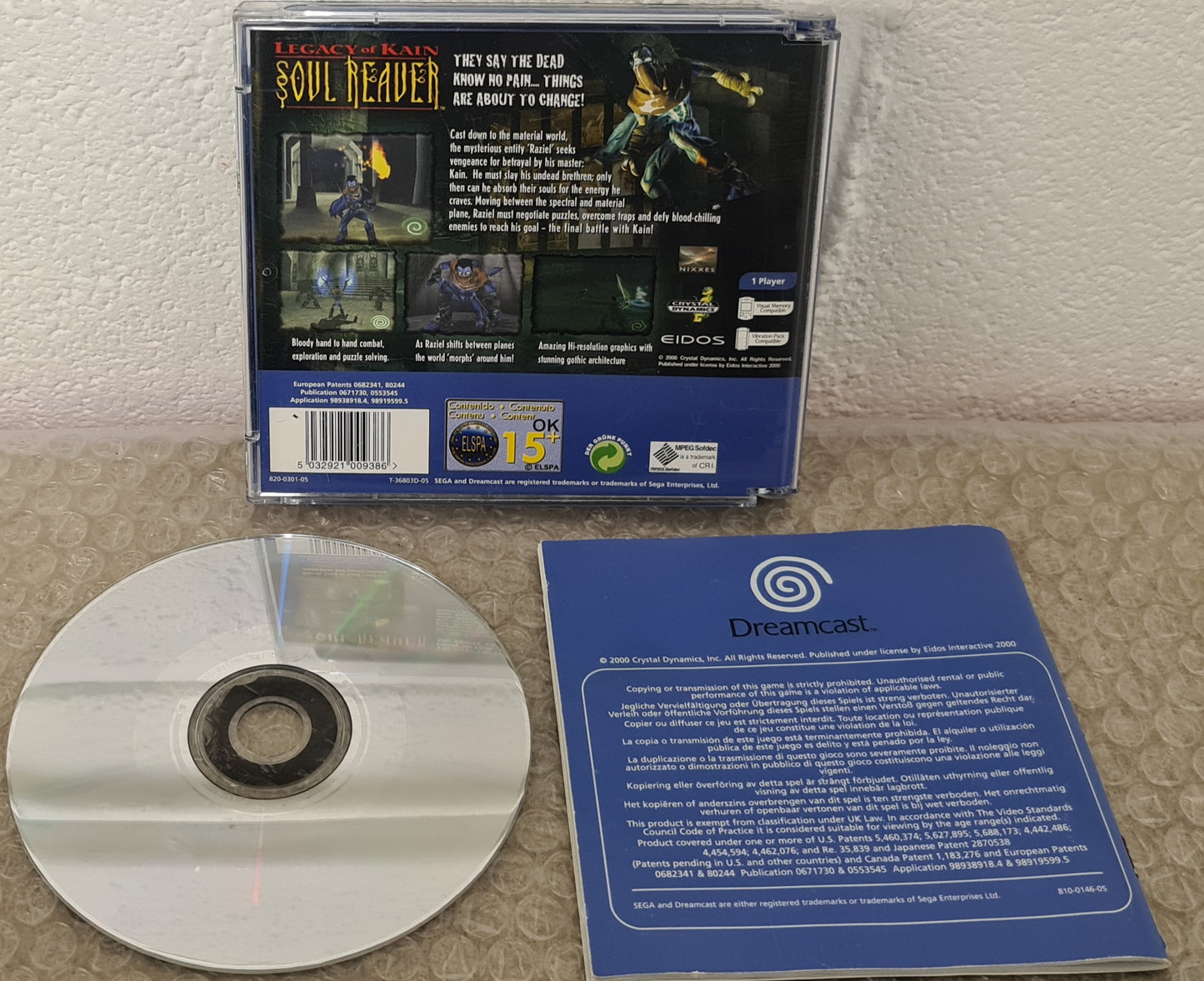 Legacy of Kain Soul Reaver Sega Dreamcast Game