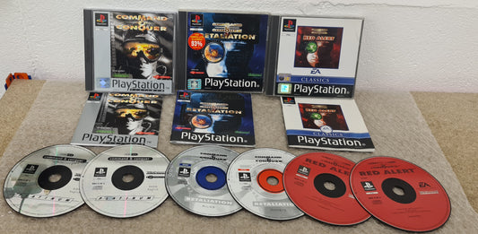 Command & Conquer 1, Red Alert & Retaliation Sony Playstation 1 (PS1) Game Bundle