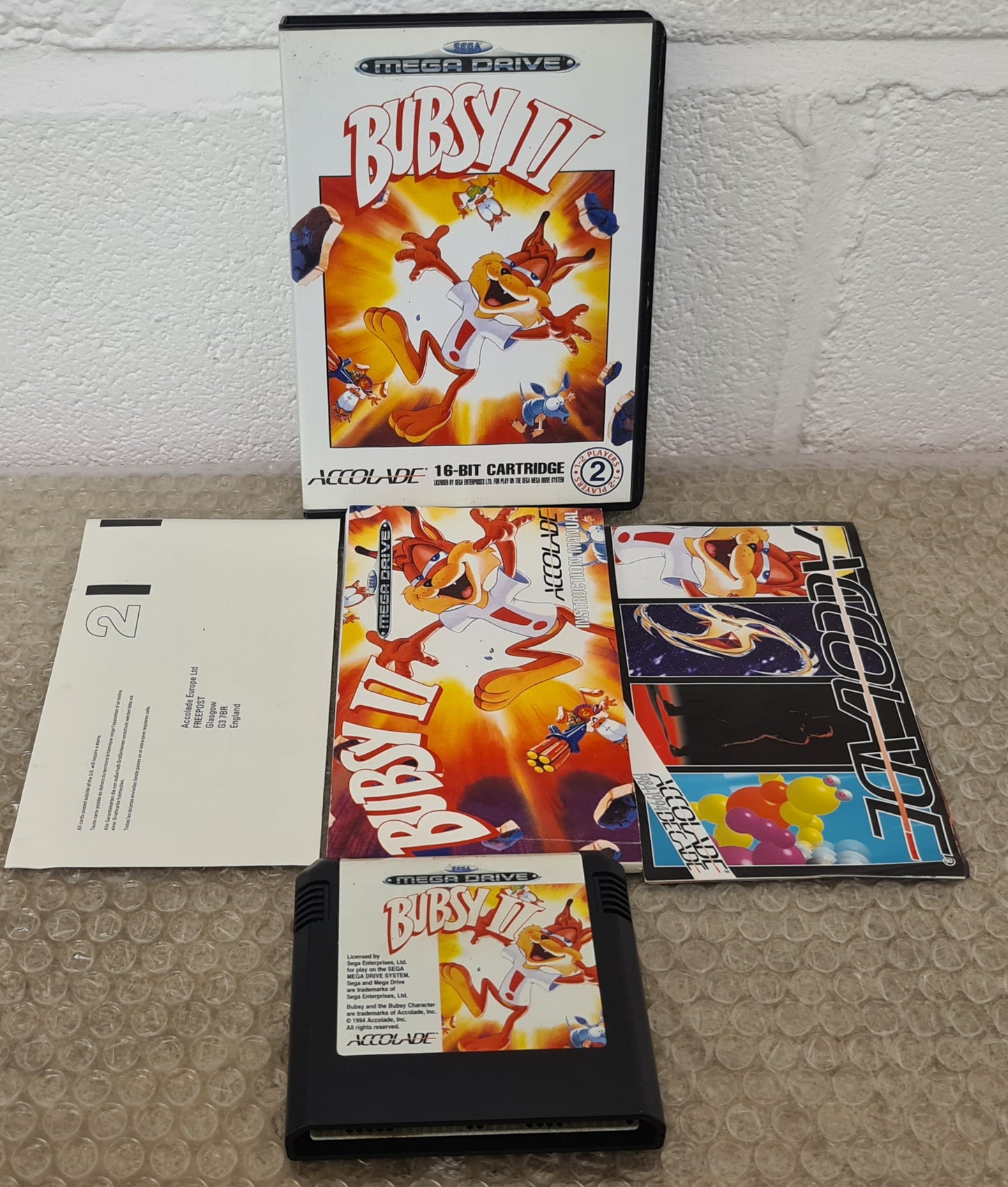 Bubsy II Sega Mega Drive Game