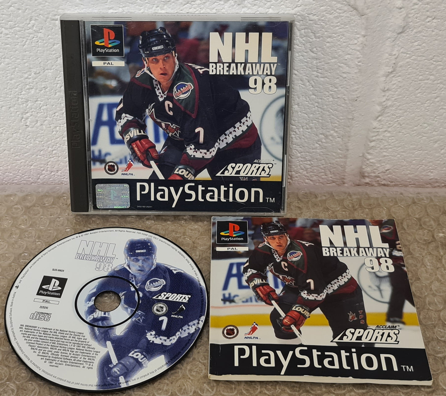 NHL Breakaway 98 Sony Playstation 1 (PS1) Game