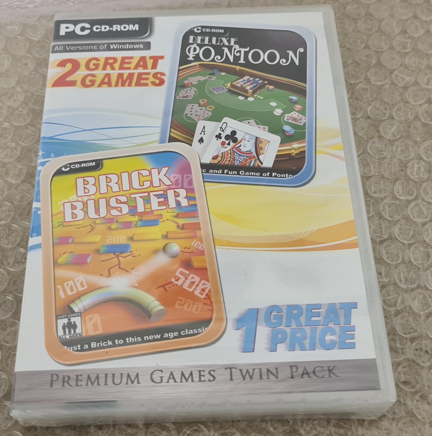 Brand New and Sealed Deluxe Pontoon & Brick Buster Twin Pack PC Game