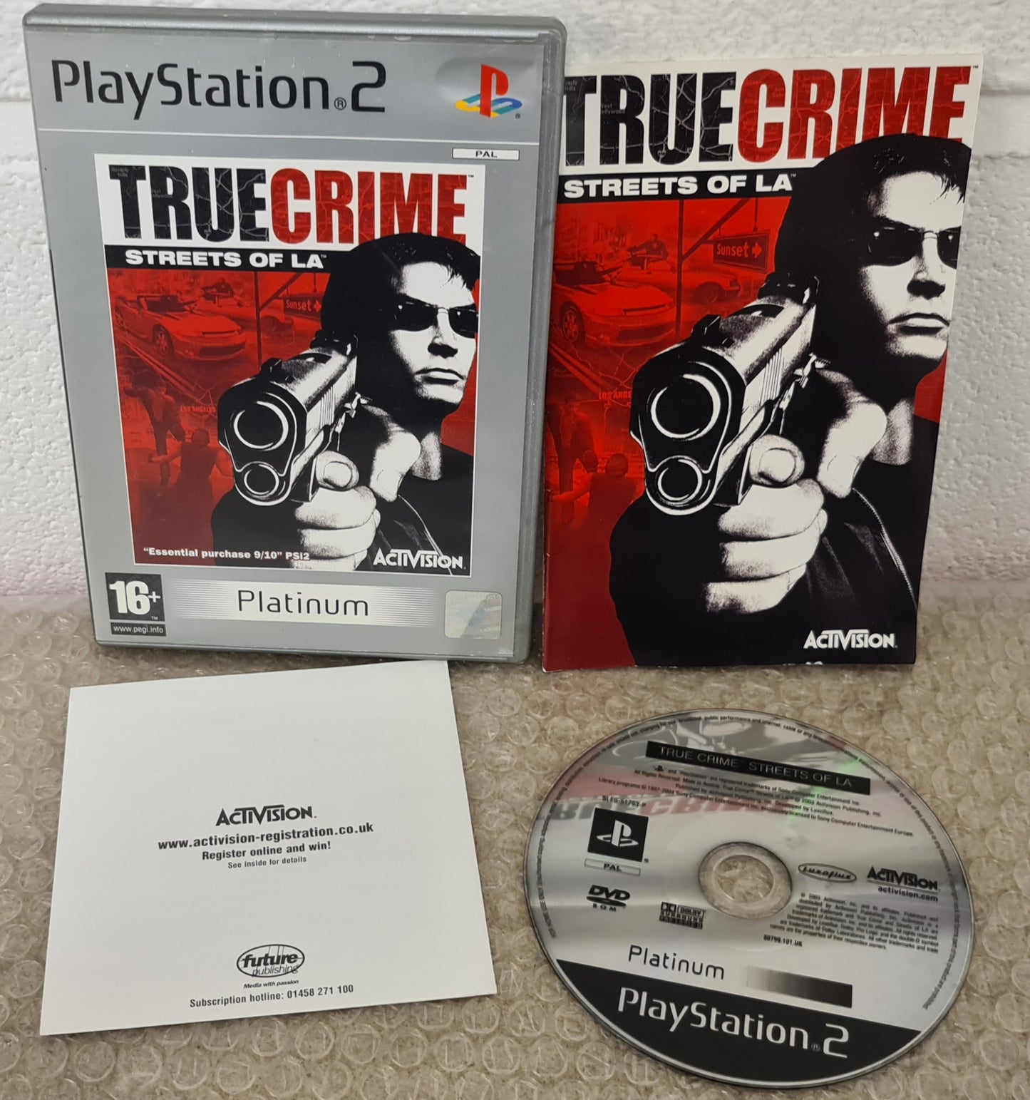 True Crime Streets of LA Platinum Sony Playstation 2 (PS2) Game