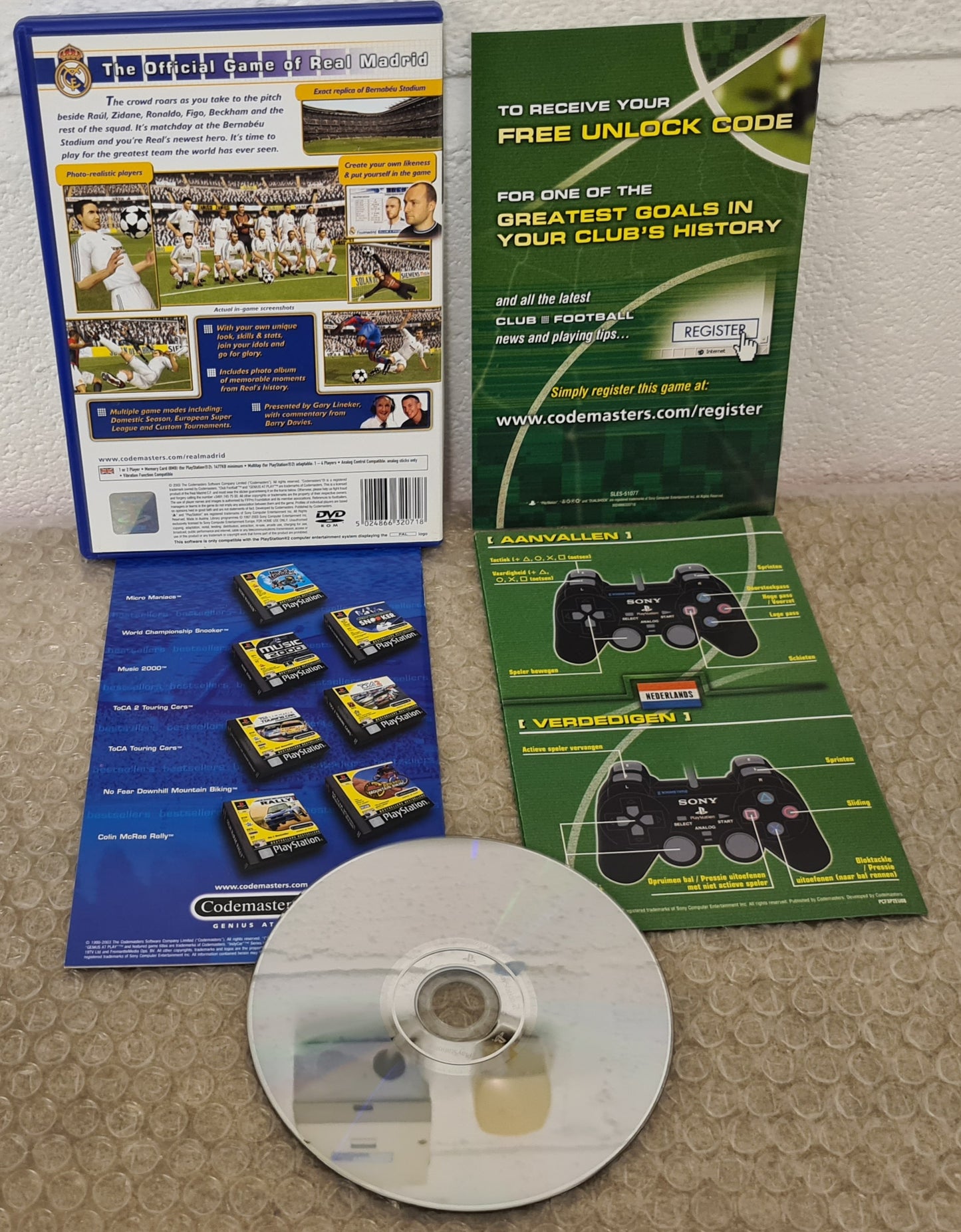 Real Madrid Club Football 2003/04 Season Sony Playstation 2 (PS2) Game