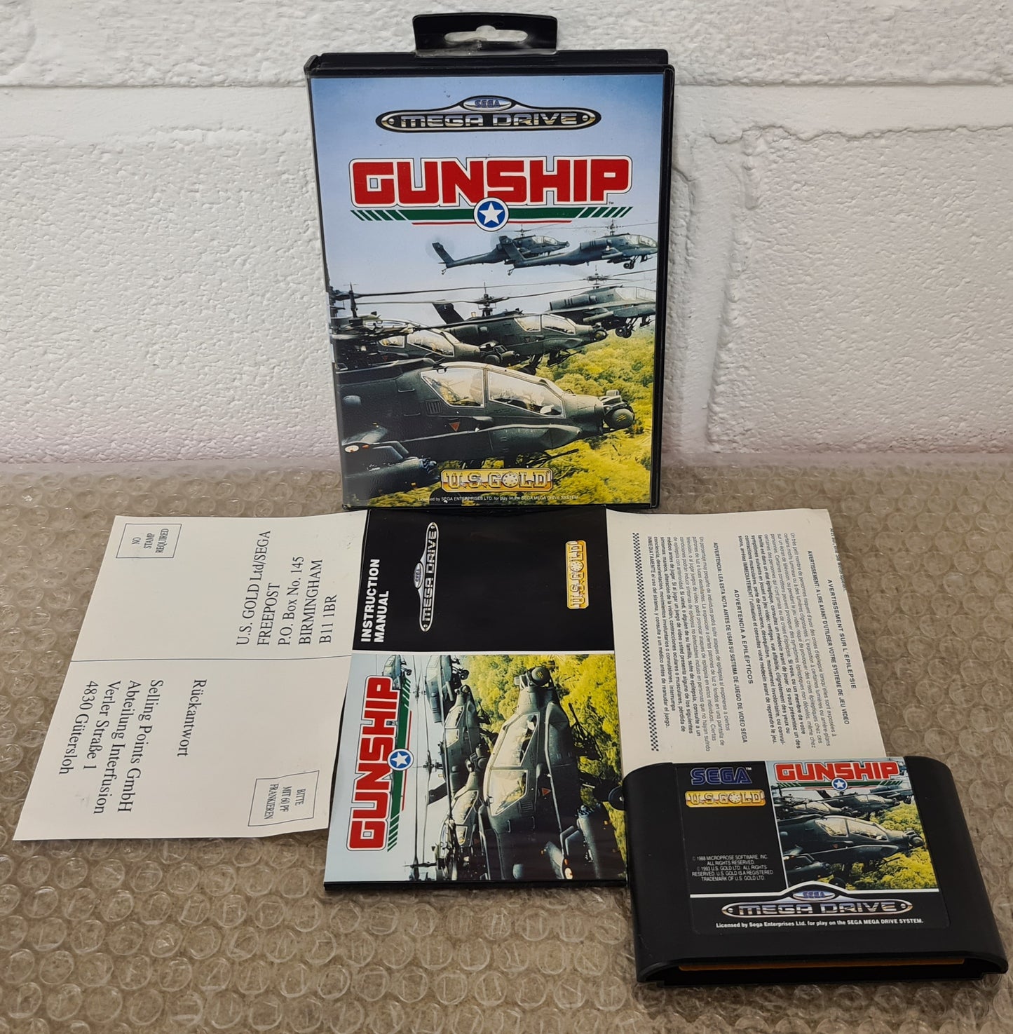 Gunship Sega Mega Drive Game