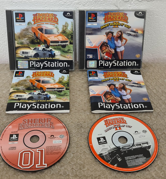 Dukes of Hazzard 1 & 2 Sony Playstation 1 (PS1) Game Bundle
